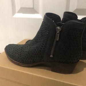 Lucky brand booties black size 8